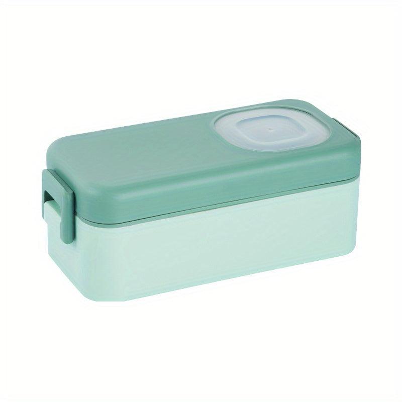 Insulated Bento Box with Tableware and Saucer, Leakproof Lunch Box for Adults