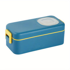 Insulated Bento Box with Tableware and Saucer, Leakproof Lunch Box for Adults