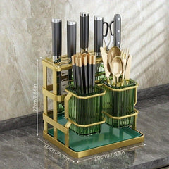 Wall Mounted Chopsticks Holder Transparent Storage Box