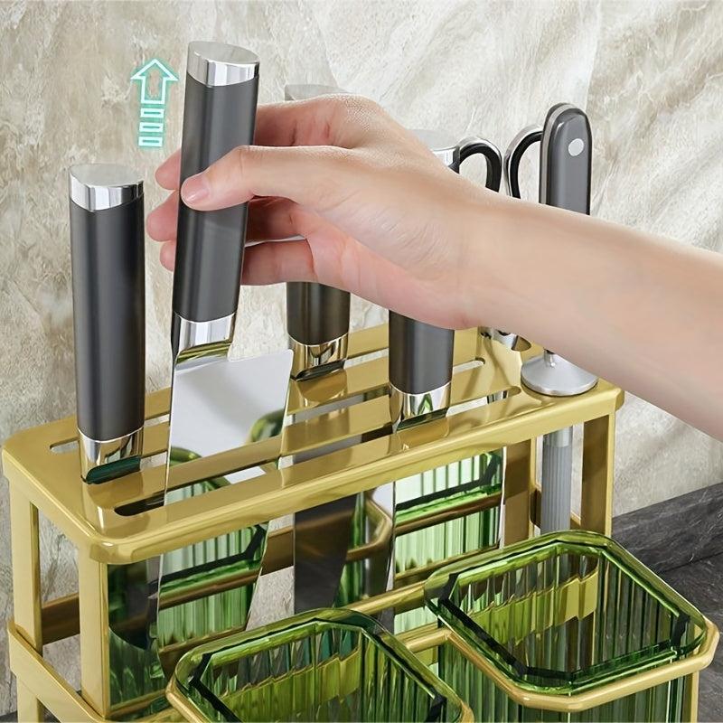 Wall Mounted Chopsticks Holder Transparent Storage Box