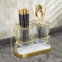 Wall Mounted Chopsticks Holder Transparent Storage Box