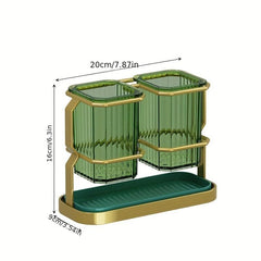 Wall Mounted Chopsticks Holder Transparent Storage Box