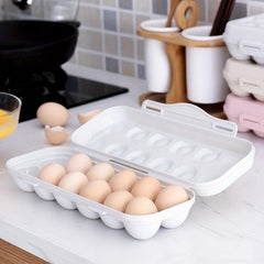 3pcs Egg Storage Box for 12 Eggs Leak Proof Plastic Stackable Hand Wash