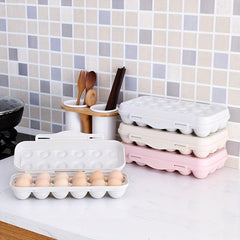 3pcs Egg Storage Box for 12 Eggs Leak Proof Plastic Stackable Hand Wash