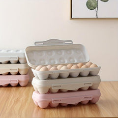 3pcs Egg Storage Box for 12 Eggs Leak Proof Plastic Stackable Hand Wash