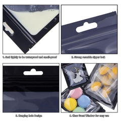 100pcs Scented Storage Bags with Transparent Window - 4 Sizes