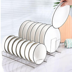 Stainless Steel Dish Rack Kitchen Storage Drying Bowl Plate Rack