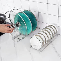 Stainless Steel Dish Rack Kitchen Storage Drying Bowl Plate Rack