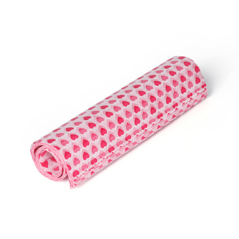 50 Sheets Rose Pattern Disposable Food Wrapping Paper Waterproof & Greaseproof