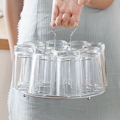 1pc Water Glass Rack Wine Rack Holder Stand Kitchen Countertop Tabletop