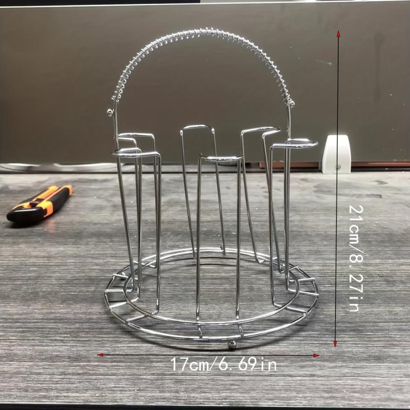 1pc Water Glass Rack Wine Rack Holder Stand Kitchen Countertop Tabletop