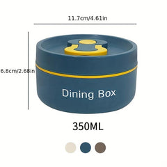 Stainless Steel Lunch Box with Fork and Spoon, Microwave Safe Bento Box