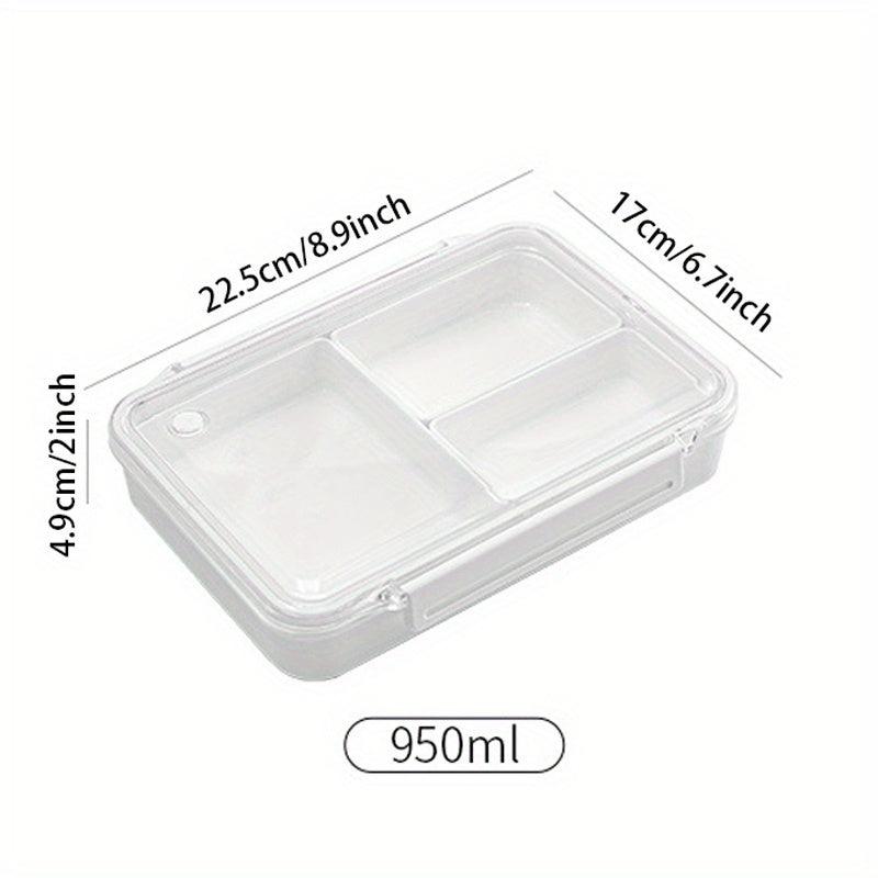 1pc Food Storage Containers Reusable Divided Fruit Boxes Portable