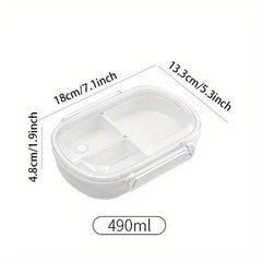 1pc Food Storage Containers Reusable Divided Fruit Boxes Portable