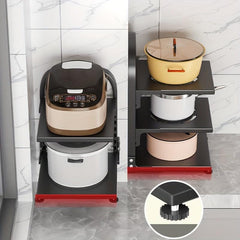 Adjustable Pan Organizer Rack For Kitchen