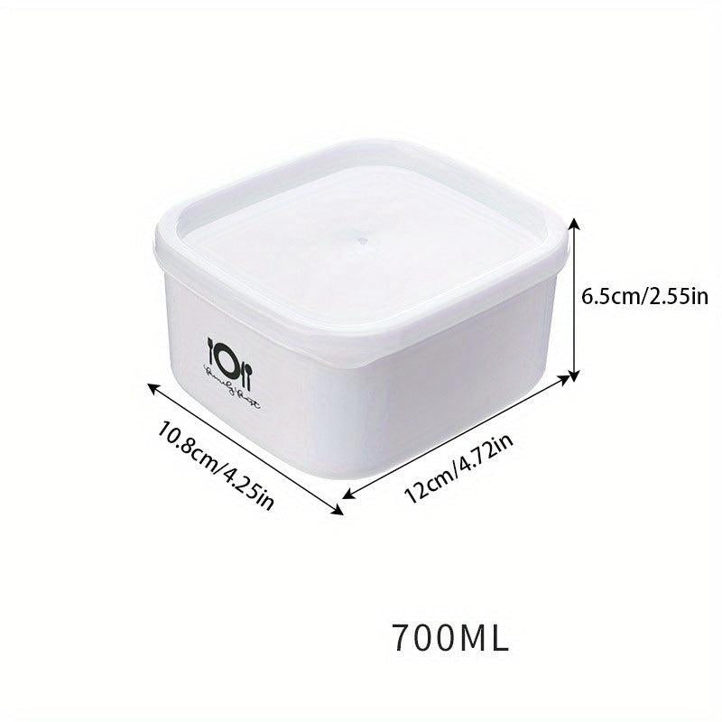 Stackable Refrigerator Organizer Bins - Wide Mouth PP Square Food Box