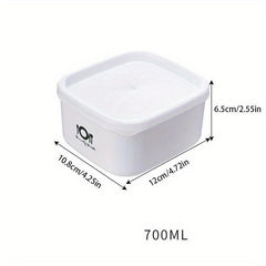 Stackable Refrigerator Organizer Bins - Wide Mouth PP Square Food Box