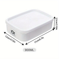 Stackable Refrigerator Organizer Bins - Wide Mouth PP Square Food Box