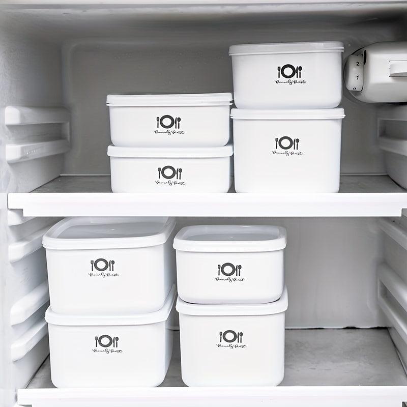 Stackable Refrigerator Organizer Bins - Wide Mouth PP Square Food Box