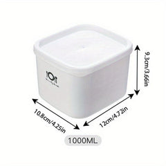Stackable Refrigerator Organizer Bins - Wide Mouth PP Square Food Box