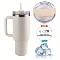 Stainless Steel Vacuum Flask 40oz with Leakproof Lid and Straw