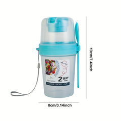 Leak Proof Salad Meal Shaker Cup with Spoon 870ml