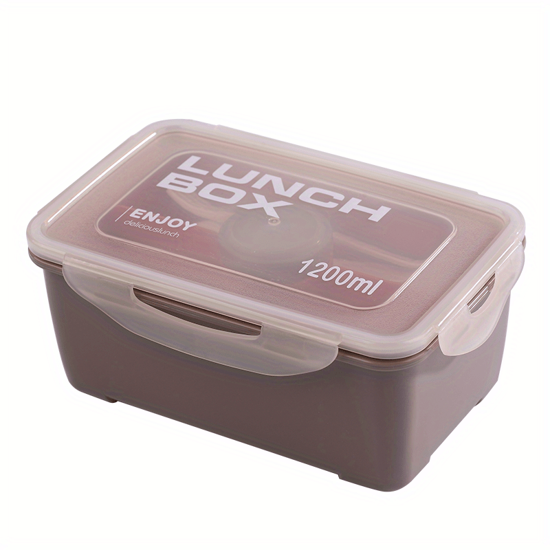 40oz Double Layer Lunch Box Leak Proof with Sauce Box Fork Spoon