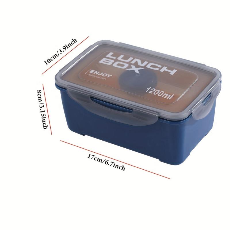 40oz Double Layer Lunch Box Leak Proof with Sauce Box Fork Spoon