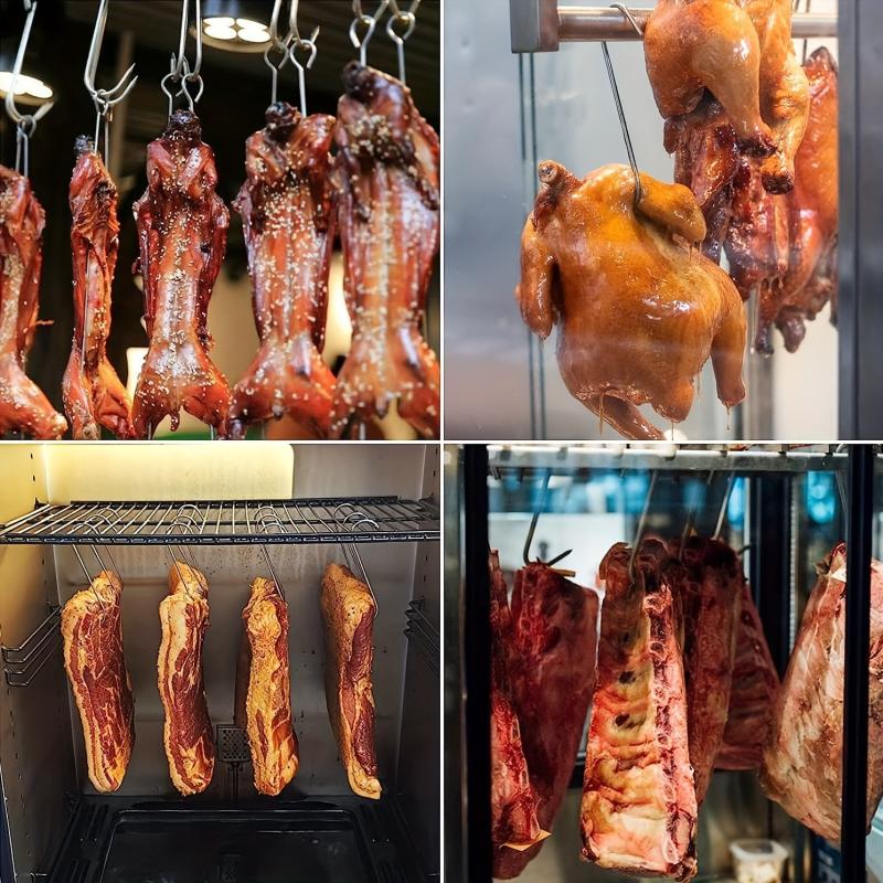 10pcs Heavy Duty Stainless Steel Butcher Hooks for Hanging Meat
