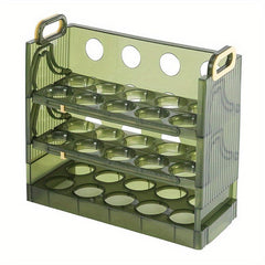 Egg Storage Box for Refrigerator with Timer - Holds 20-30 Eggs - Transparent