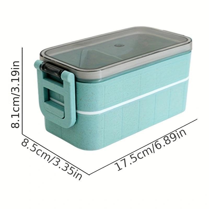 Leakproof Bento Box Container 1 2 Layer School Home Kit