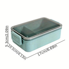Leakproof Bento Box Container 1 2 Layer School Home Kit