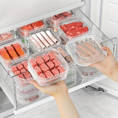 Plastic Refrigerator Storage Box Fresh Keeping Box Vegetable Crisper