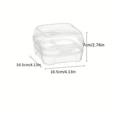 4 Grid Egg Storage Box Leak Proof Reusable Container Hand Wash