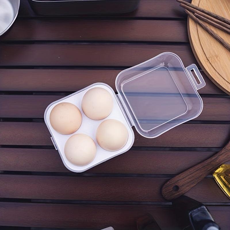 4 Grid Egg Storage Box Leak Proof Reusable Container Hand Wash