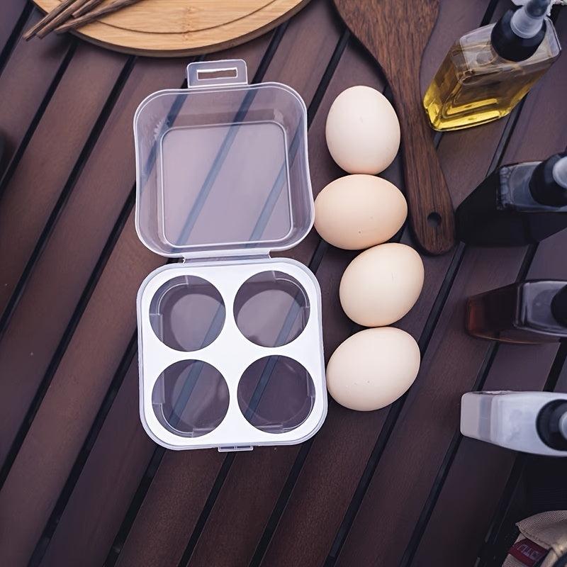 4 Grid Egg Storage Box Leak Proof Reusable Container Hand Wash