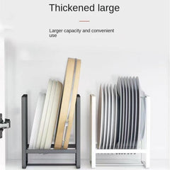 Large Capacity Bowl Dish Storage and Draining Rack Household Shelf
