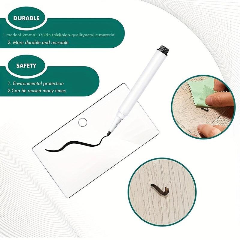 20pcs Blank Transparent Label With Erasable DIY Hanging Display Board Kitchen