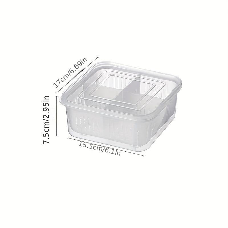 2pcs Fridge Food Storage Containers With Lids Reusable Small Boxes