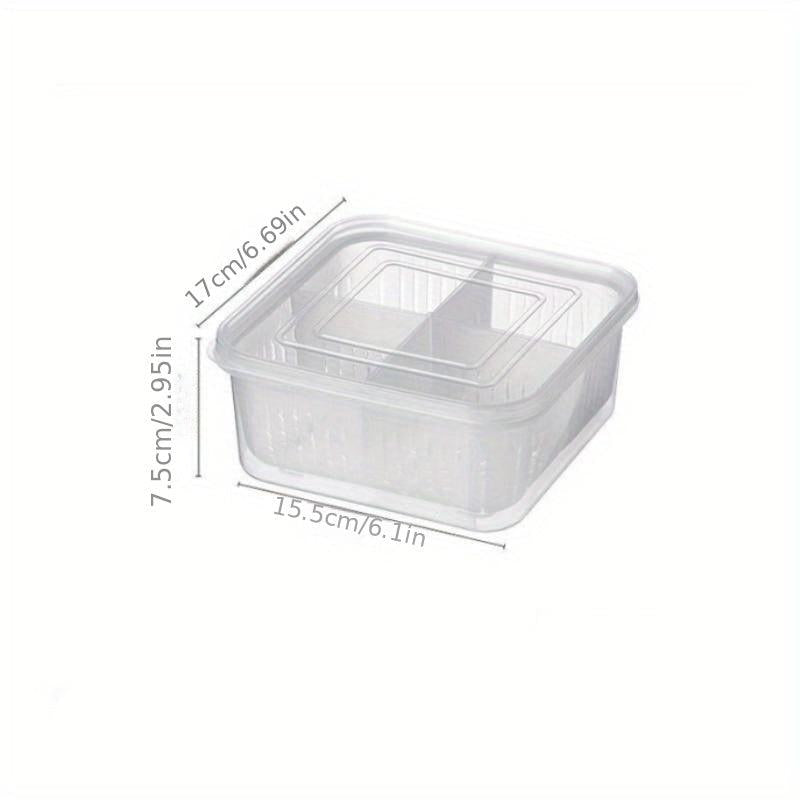 2pcs Fridge Food Storage Containers With Lids Reusable Small Boxes