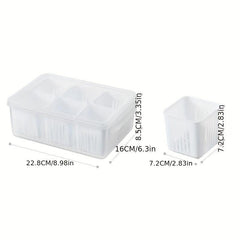2pcs Fridge Food Storage Containers With Lids Reusable Small Boxes