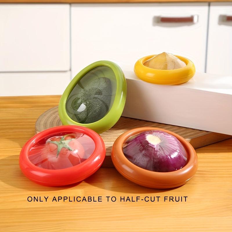 Fruit & Veg Box w/ Lid Onion Tomato Avocado Preserver Food Crisper Fruit Keeper