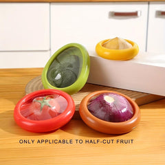 Fruit & Veg Box w/ Lid Onion Tomato Avocado Preserver Food Crisper Fruit Keeper