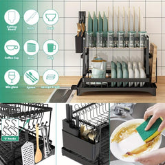 2-Tier Kitchen Rack and Seasoning Holder