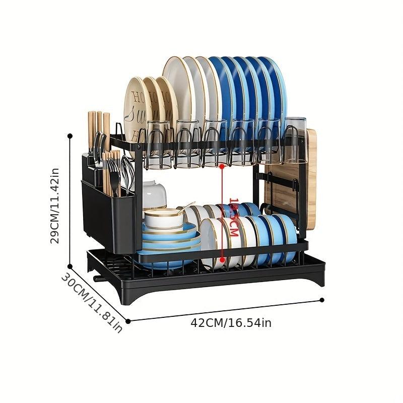 2-Tier Kitchen Rack and Seasoning Holder