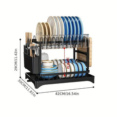 2-Tier Kitchen Rack and Seasoning Holder