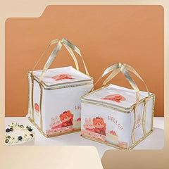 Cake Insulation Bag Disposable Aluminum Foil Square Cake Storage Bag