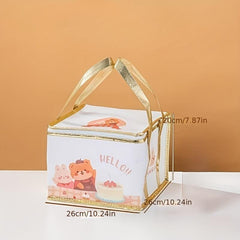 Cake Insulation Bag Disposable Aluminum Foil Square Cake Storage Bag