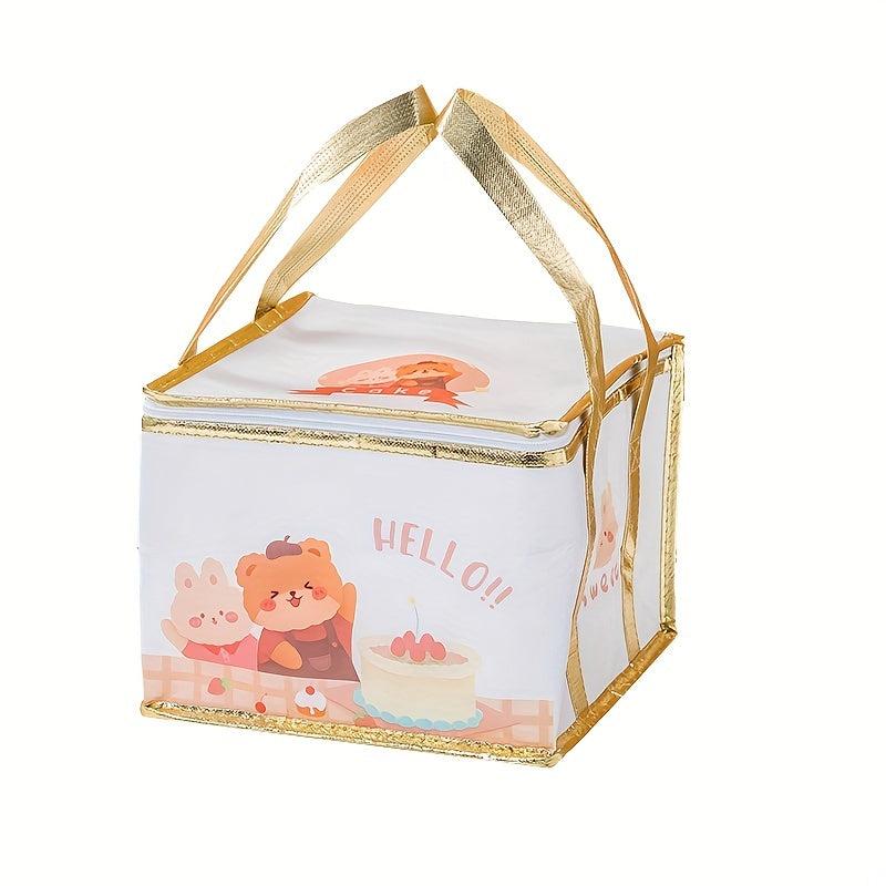 Cake Insulation Bag Disposable Aluminum Foil Square Cake Storage Bag
