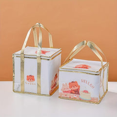 Cake Insulation Bag Disposable Aluminum Foil Square Cake Storage Bag